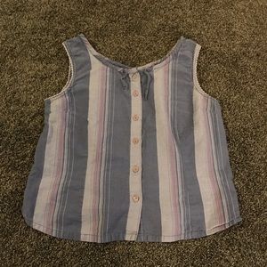 Vintage Bill Blass Button Down Shirt Tank